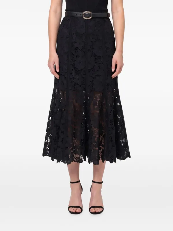 Lace Midi Skirt made by Self-Portrait