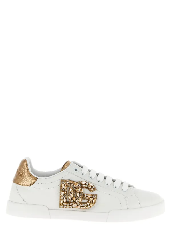 Portofino Sneakers Gold made by Dolce & Gabanna