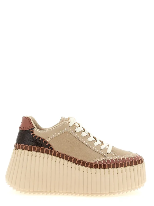 Nama Wedges Beige made by Chloe