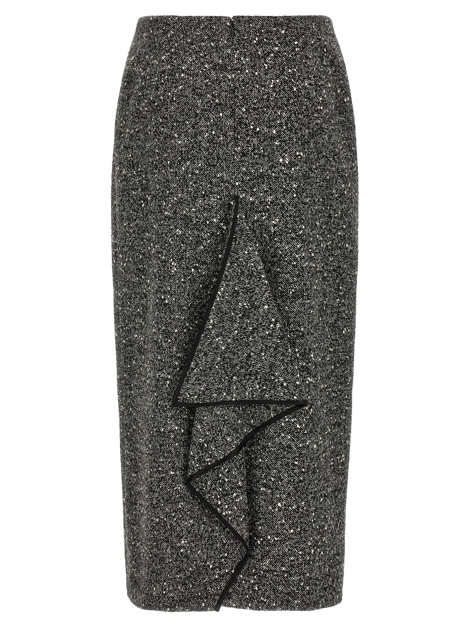 Valentino Garavani Chevron Bouclé Skirt White/Black sold by Wanan Luxury product image thumbnail 2
