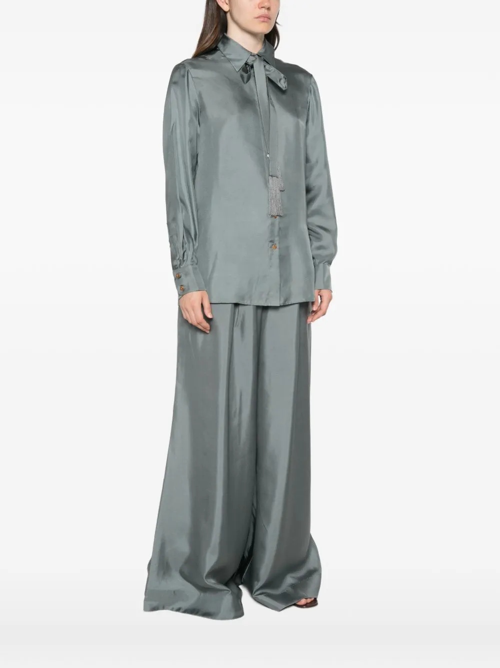 Silk Shirt sold by Wanan Luxury product image thumbnail 3
