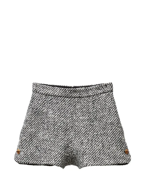 Bouclé Wool Shorts made by Versace