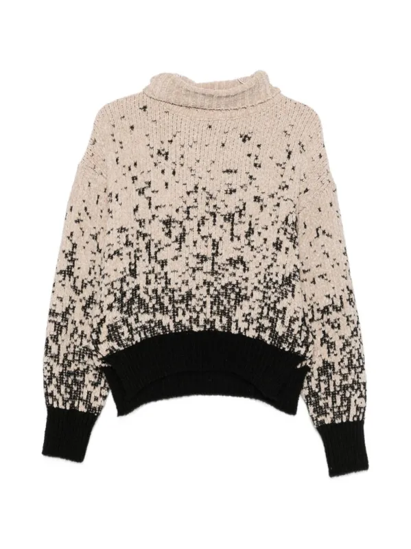 Chenille Turtle-Neck Sweater made by ALYSI