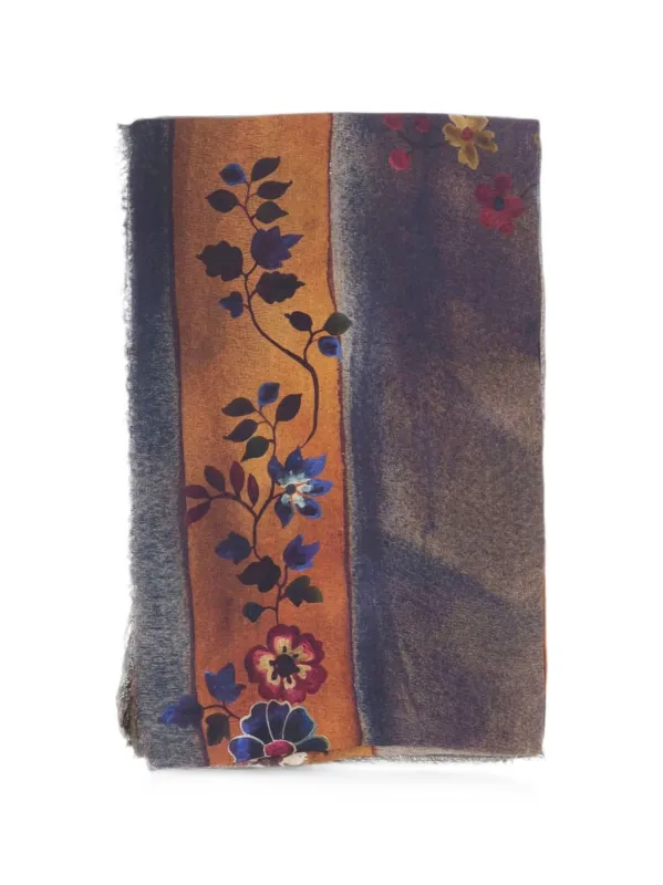 Kaki Carpet Print Stole made by Faliero Sarti