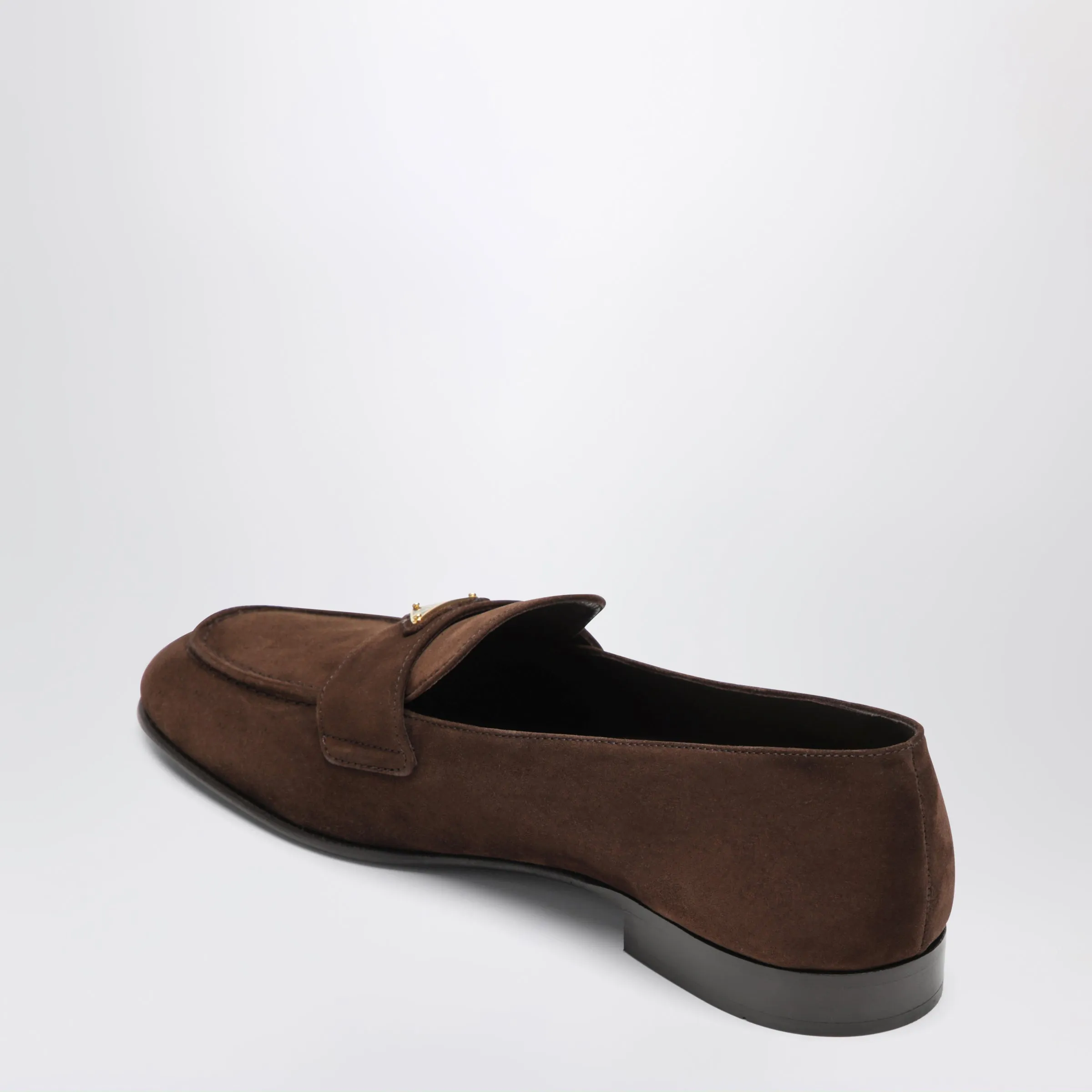 Suede Loafers In Dark Brown sold by Wanan Luxury product image thumbnail 2