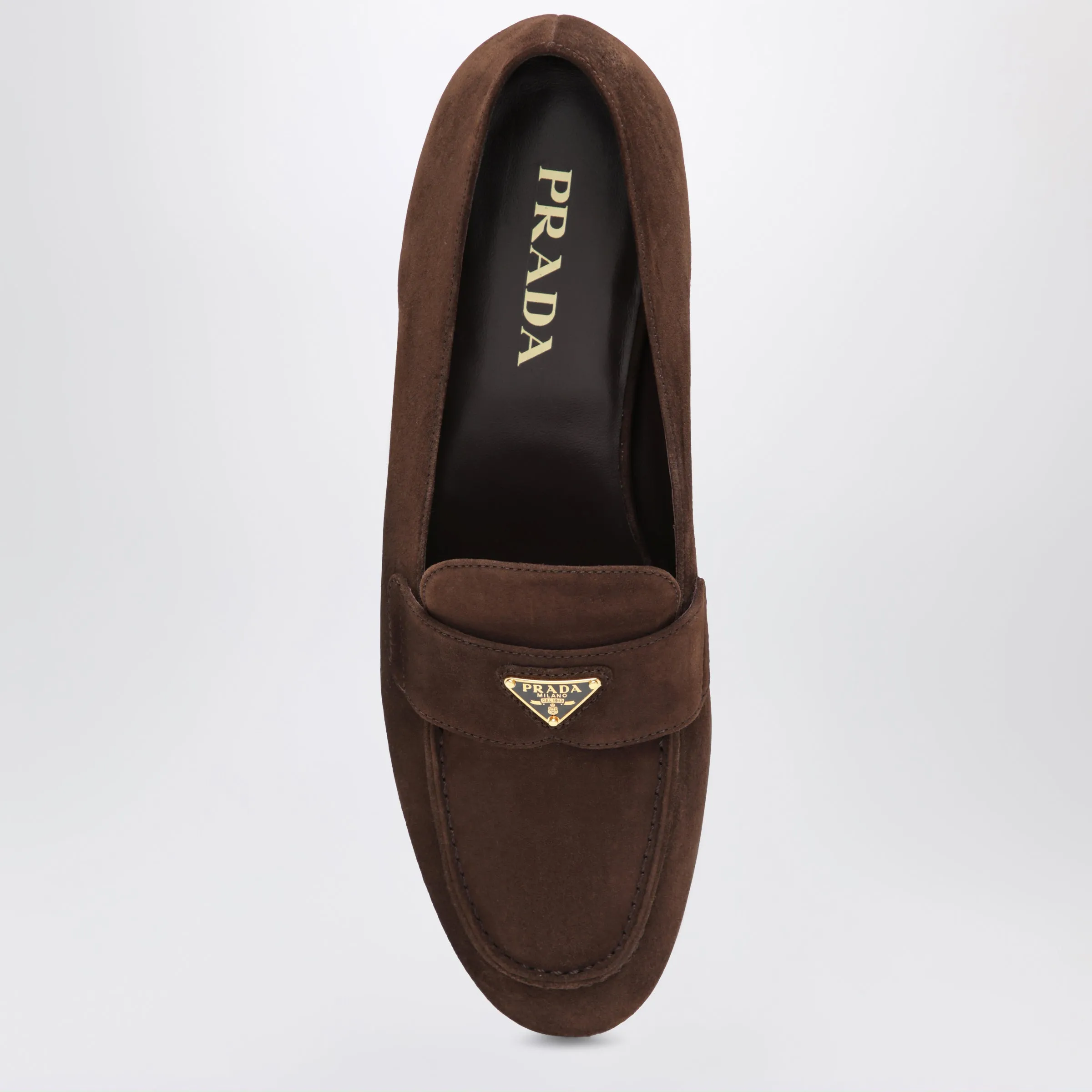 Suede Loafers In Dark Brown sold by Wanan Luxury product image thumbnail 3