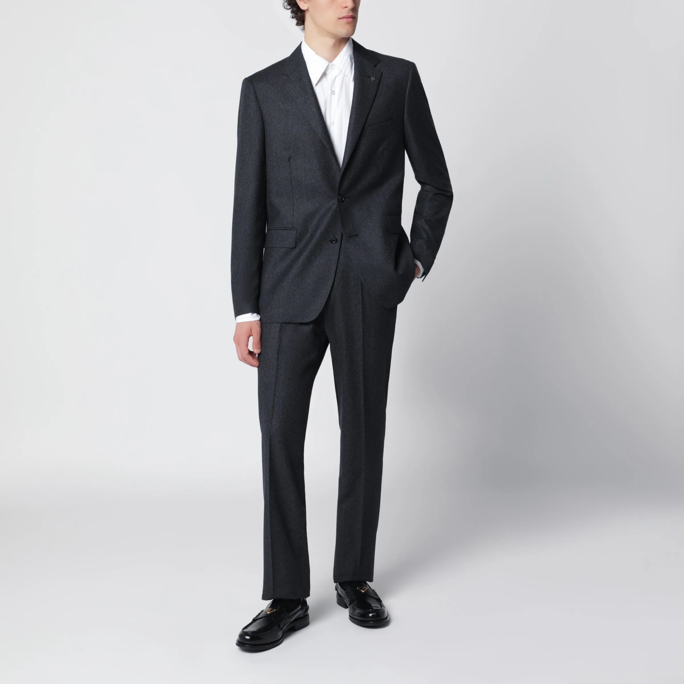 Black Wool Trousers sold by Wanan Luxury