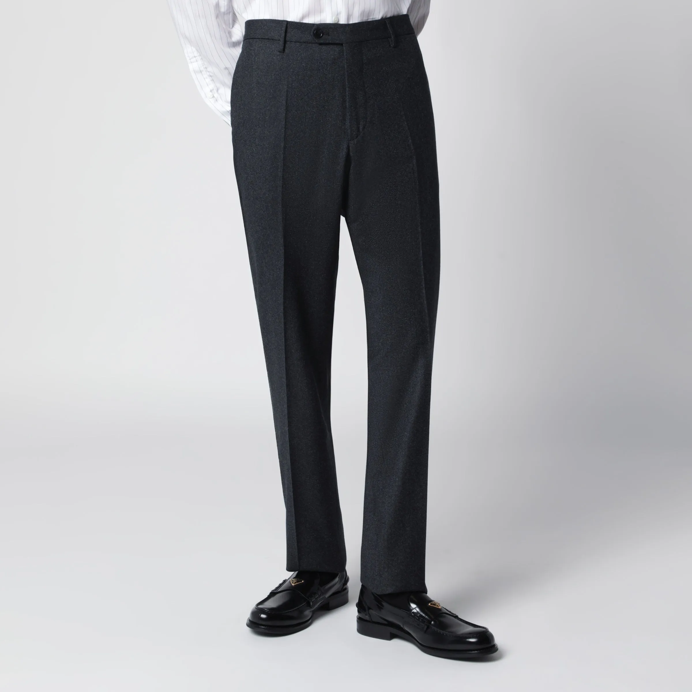 Black Wool Trousers sold by Wanan Luxury product image thumbnail 2