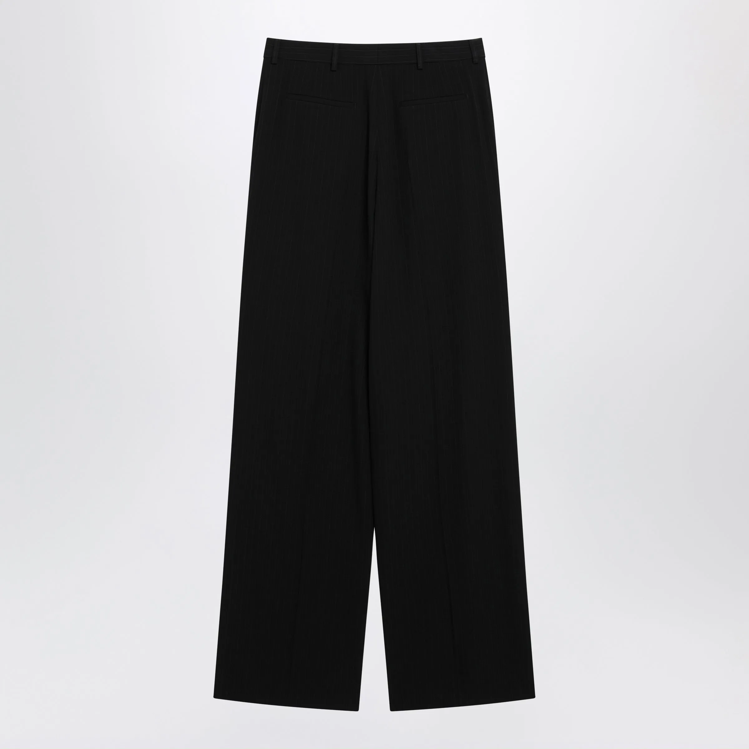 Black Tailored Trousers With Pinstripe Pattern sold by Wanan Luxury product image thumbnail 2