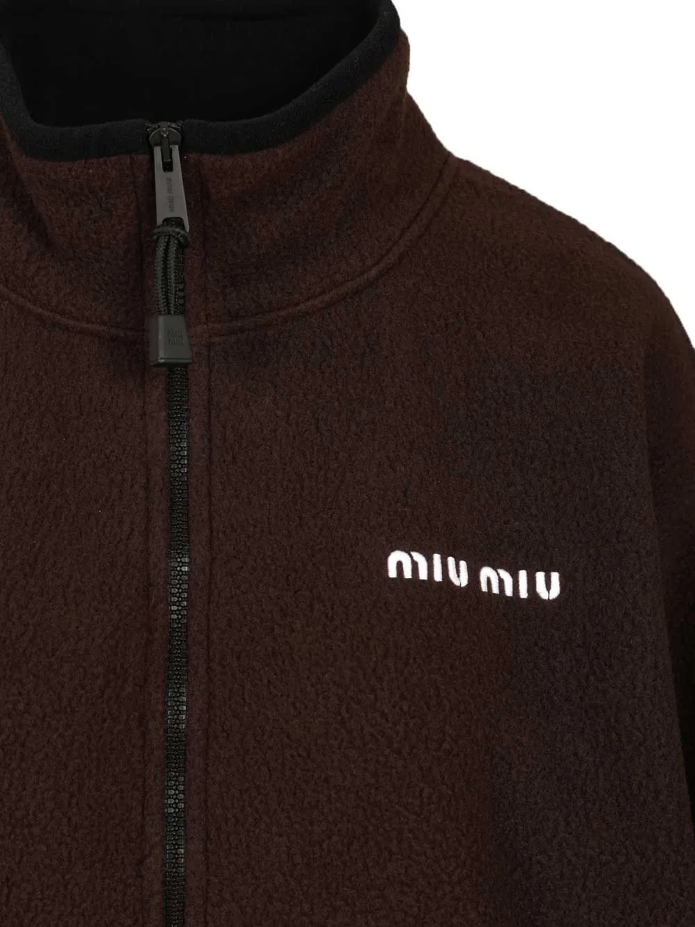 Zip Up Pile Sweatshirts Brown sold by Wanan Luxury product image thumbnail 4