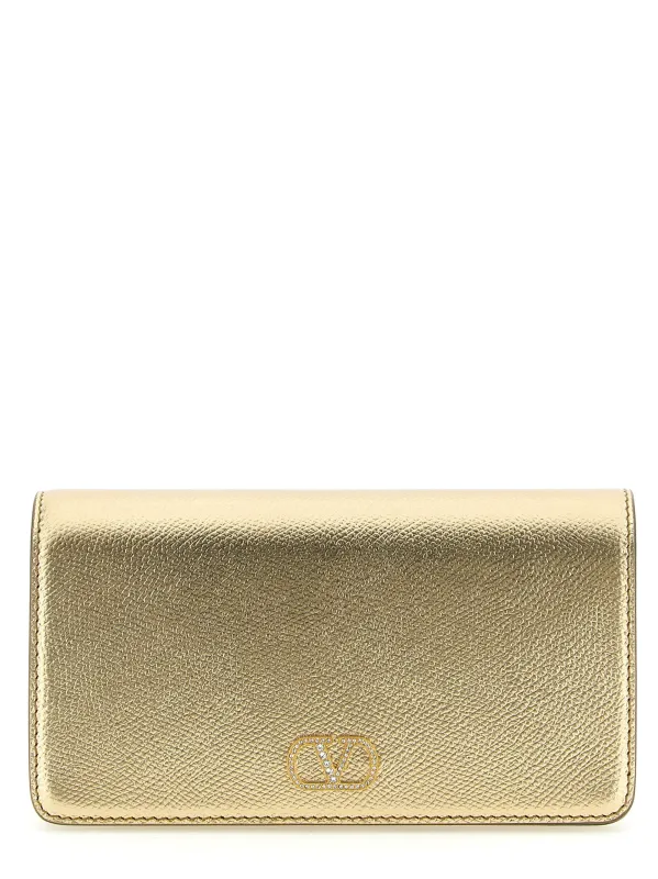 Vlogo Signature Crossbody Bags Gold made by Valentino Garavani