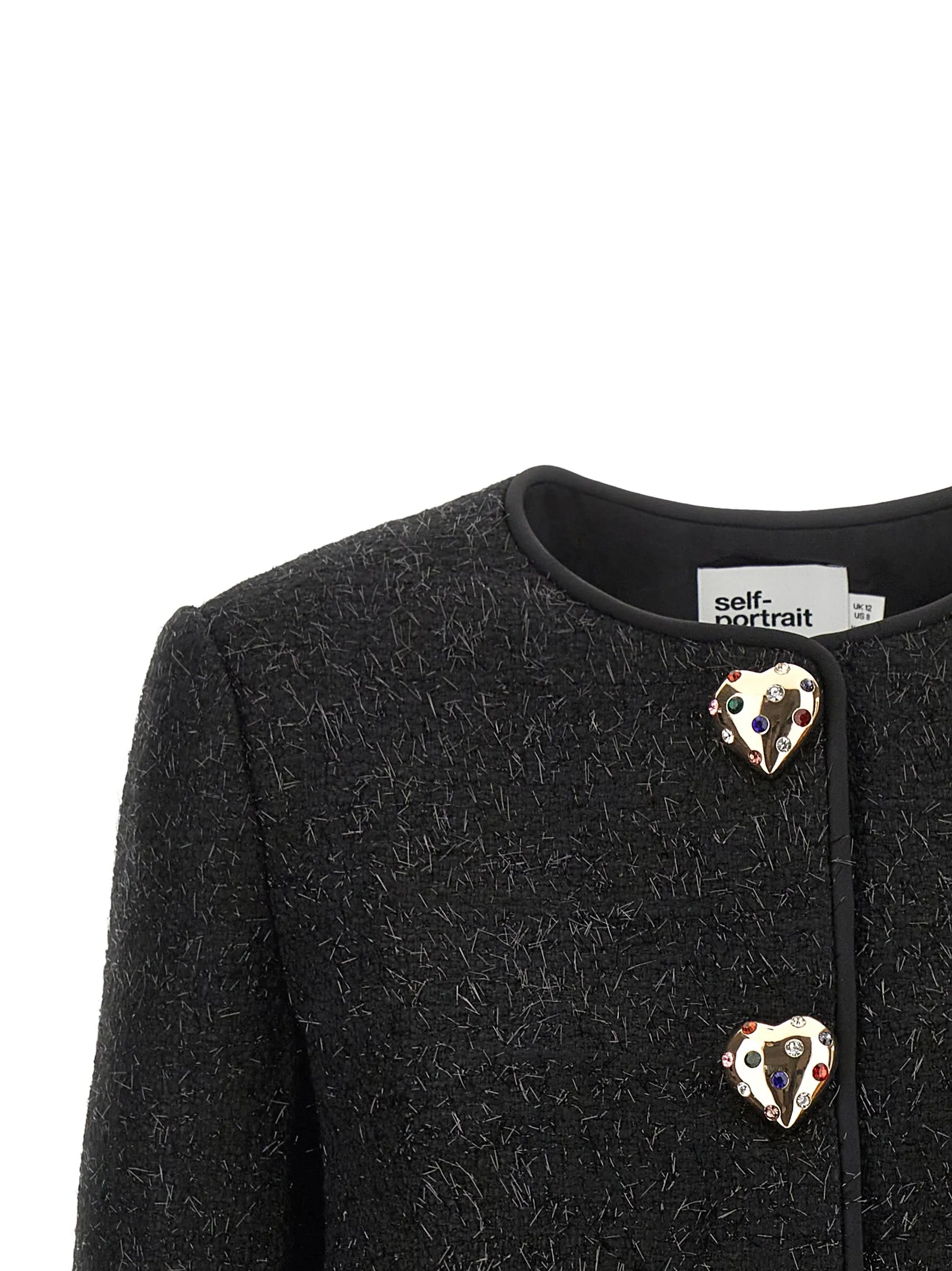 Bouclé Fur Jacket Blazers Black sold by Wanan Luxury product image thumbnail 3