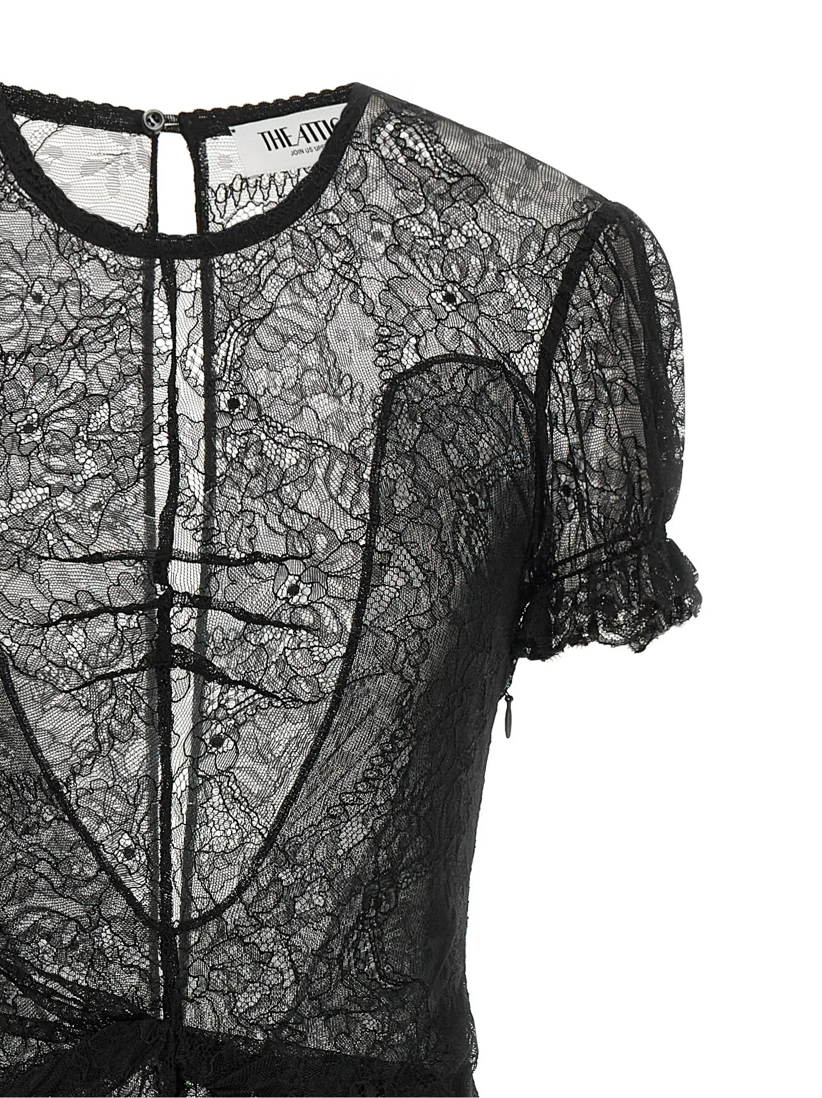 Lace Dress Black sold by Wanan Luxury product image thumbnail 3