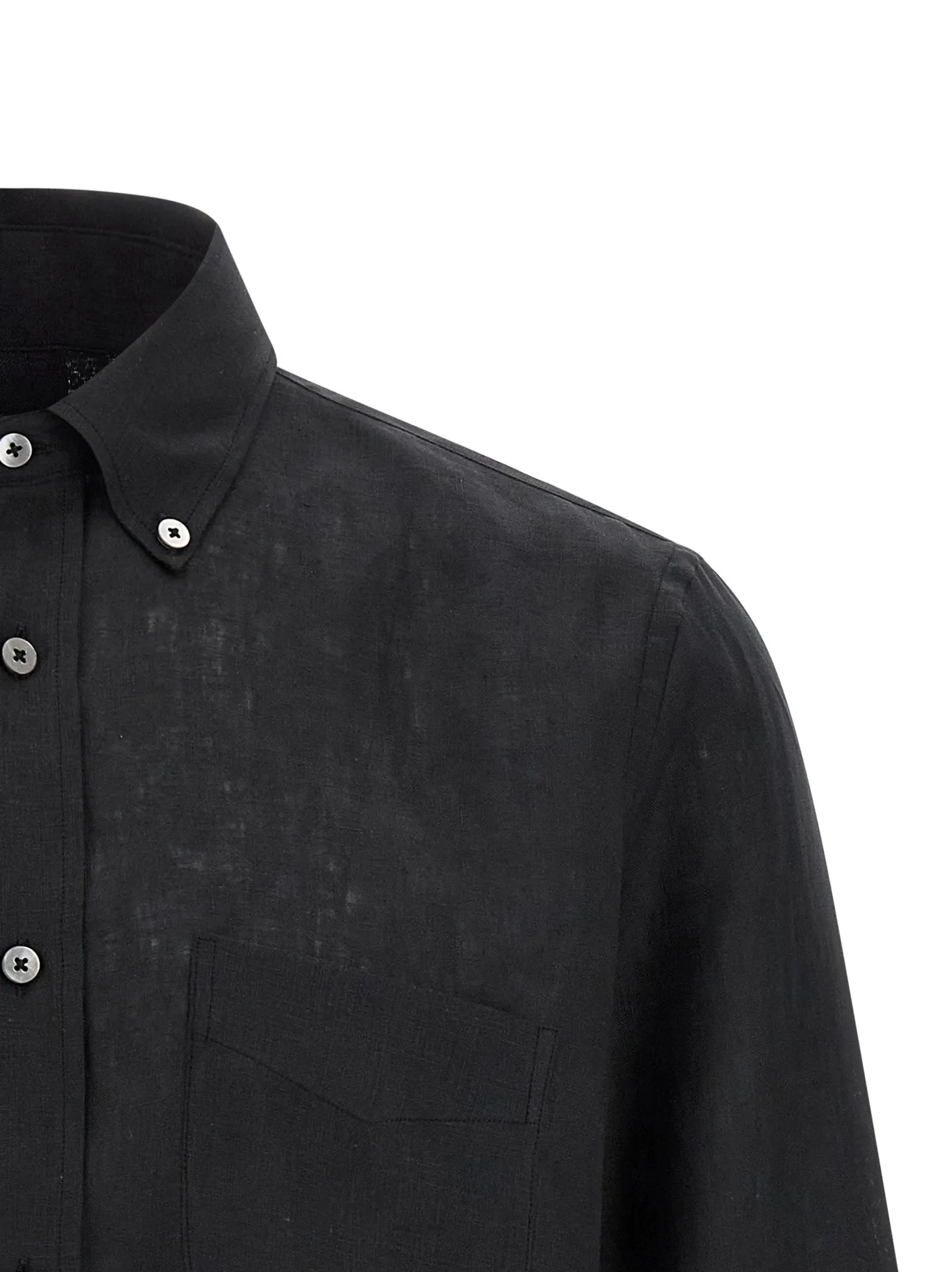 Linen Shirt Black sold by Wanan Luxury product image thumbnail 3