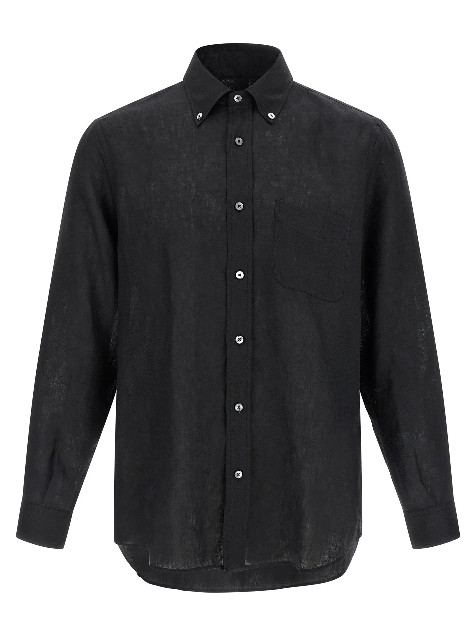 Linen Shirt Black sold by Wanan Luxury