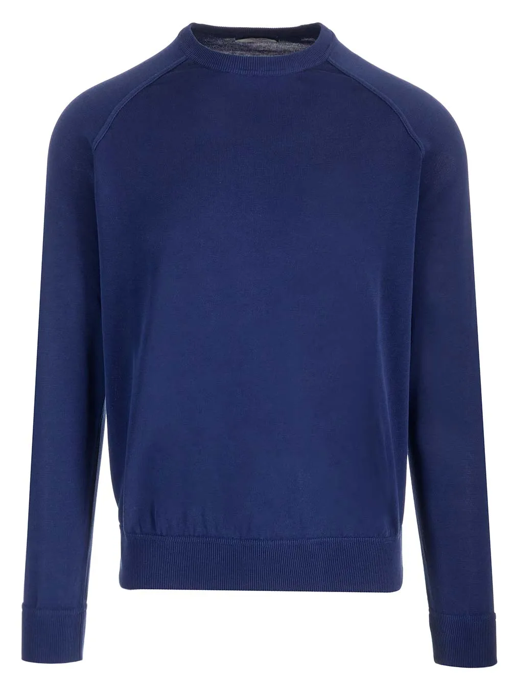 Blue Cotton Sweater Knitwear Blue sold by Wanan Luxury