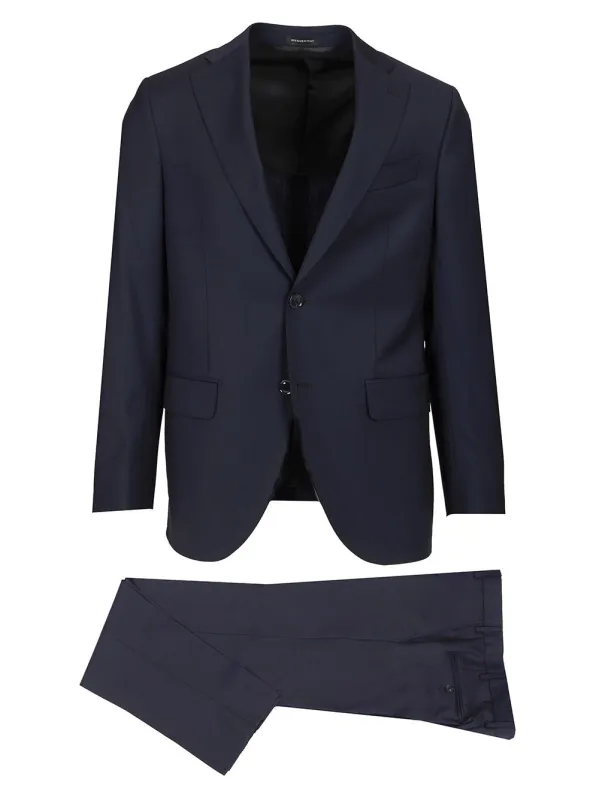Single Breasted Dress Blue made by Wanan Luxury