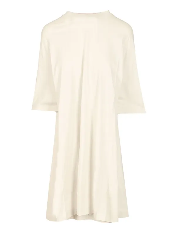 Semi-Fitted Dress White made by Balenciaga