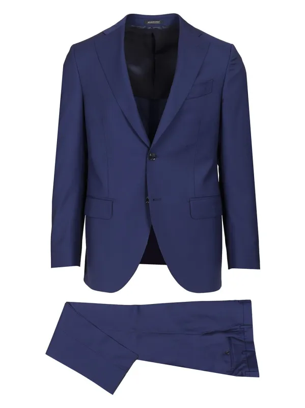 Single Breasted Dress Blue made by Wanan Luxury
