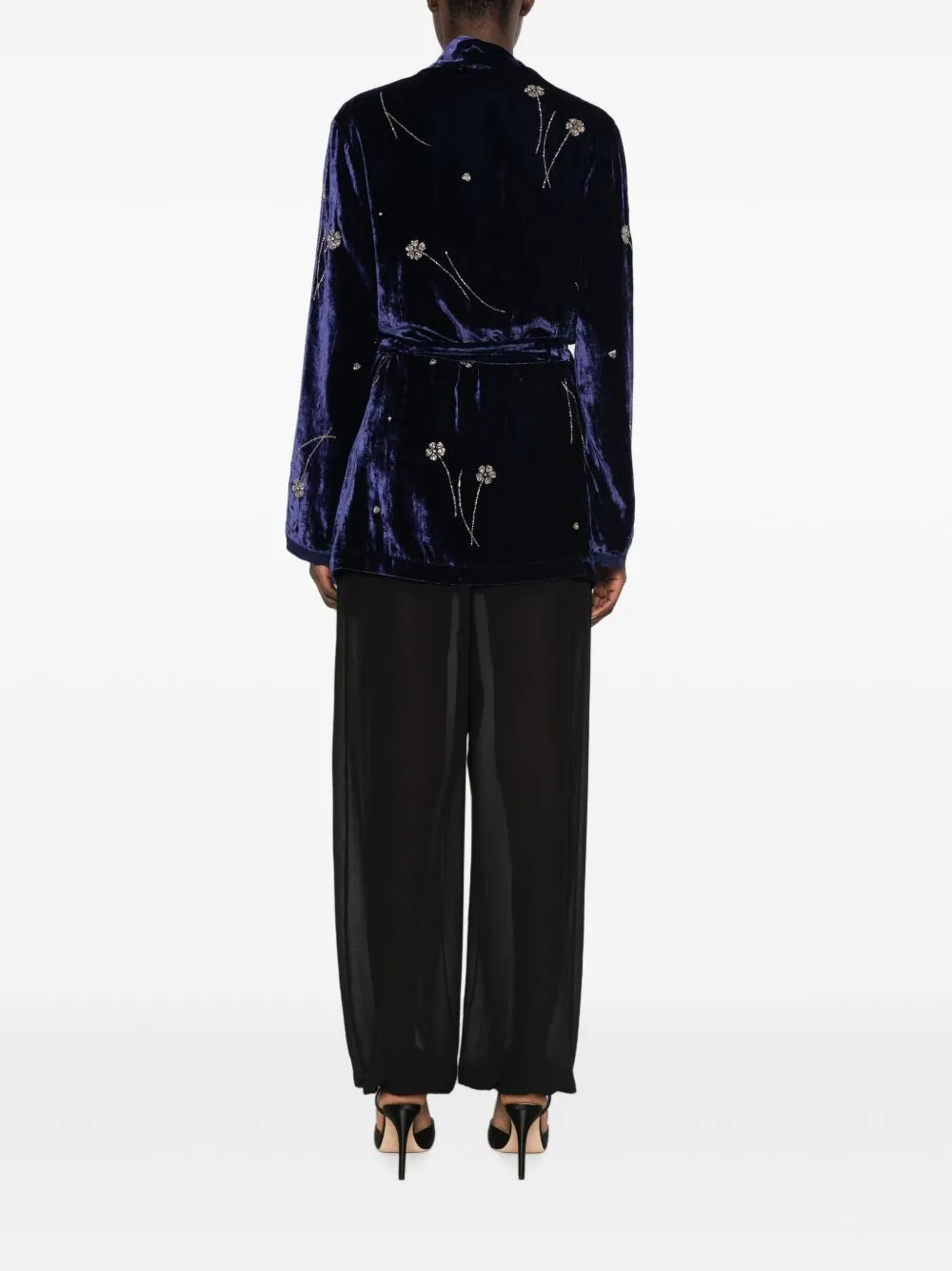 Embroidered Velvet Kimono sold by Wanan Luxury product image thumbnail 5