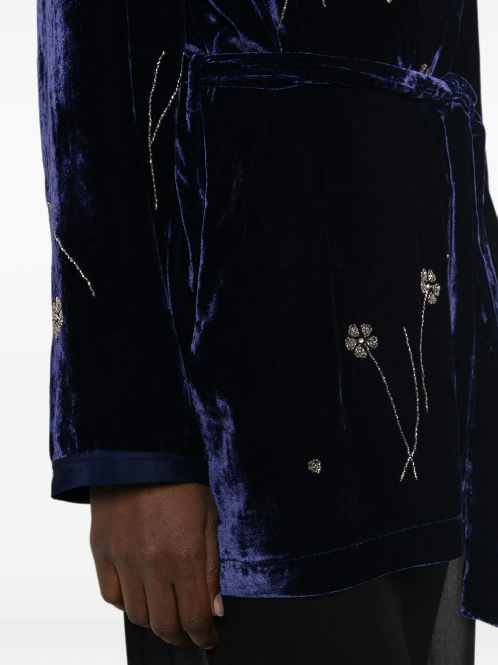 Embroidered Velvet Kimono sold by Wanan Luxury product image thumbnail 3