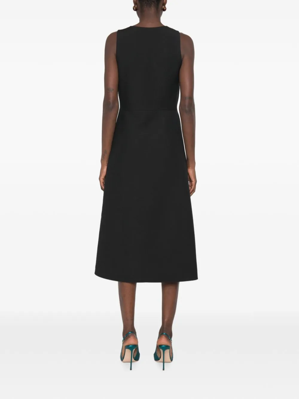 Wool And Silk Blend Midi Dress sold by Wanan Luxury product image thumbnail 3
