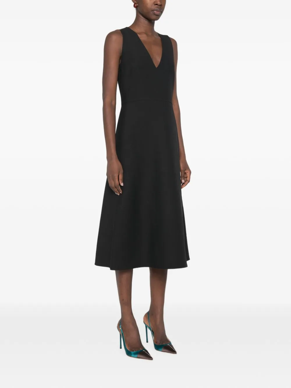 Wool And Silk Blend Midi Dress sold by Wanan Luxury product image thumbnail 4