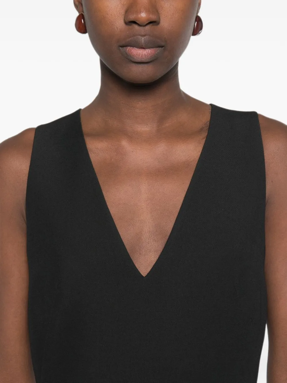 Wool And Silk Blend Midi Dress sold by Wanan Luxury product image thumbnail 2