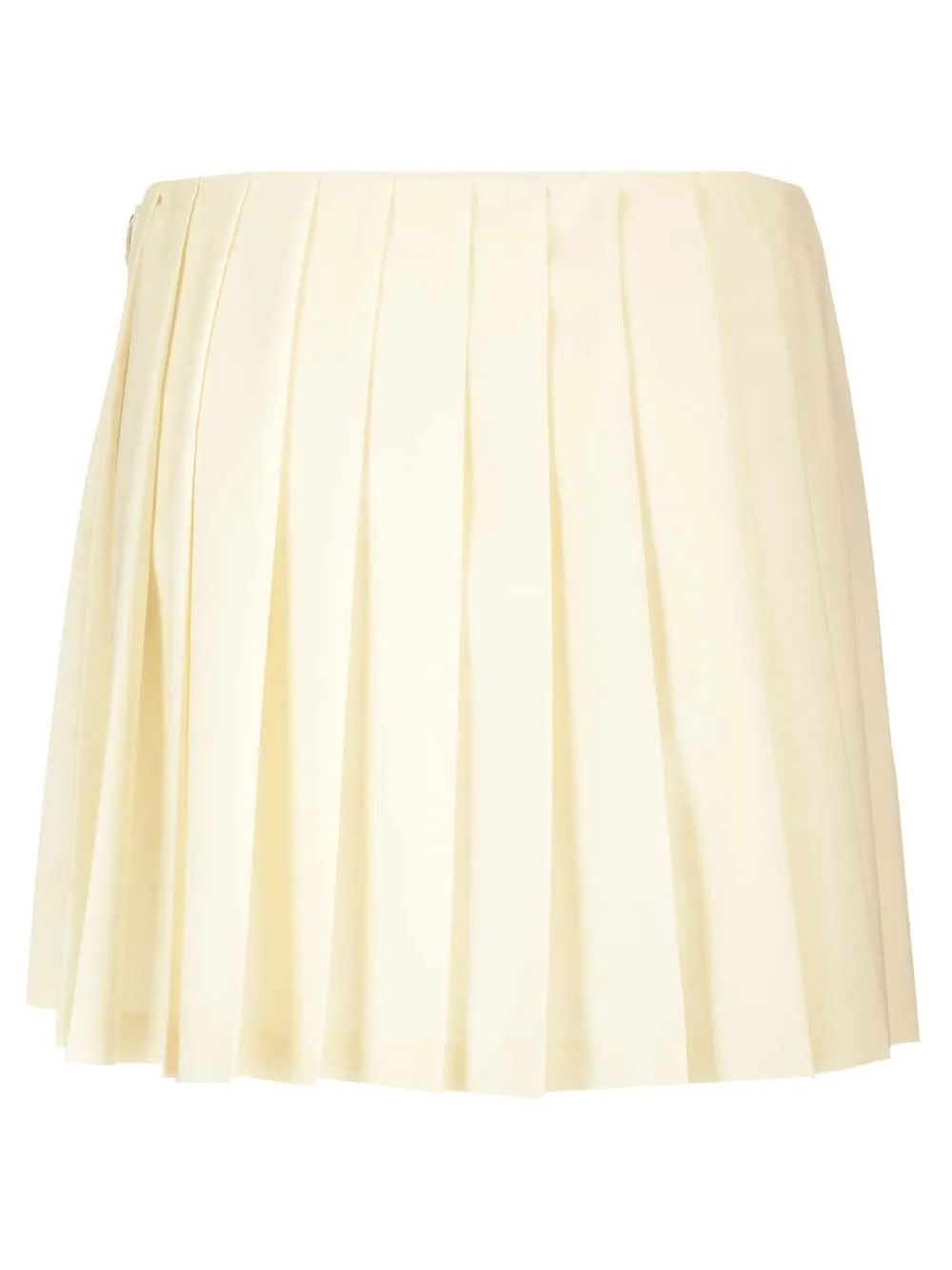 Pleated Mohair Canvas Skirt Beige sold by Wanan Luxury product image thumbnail 2