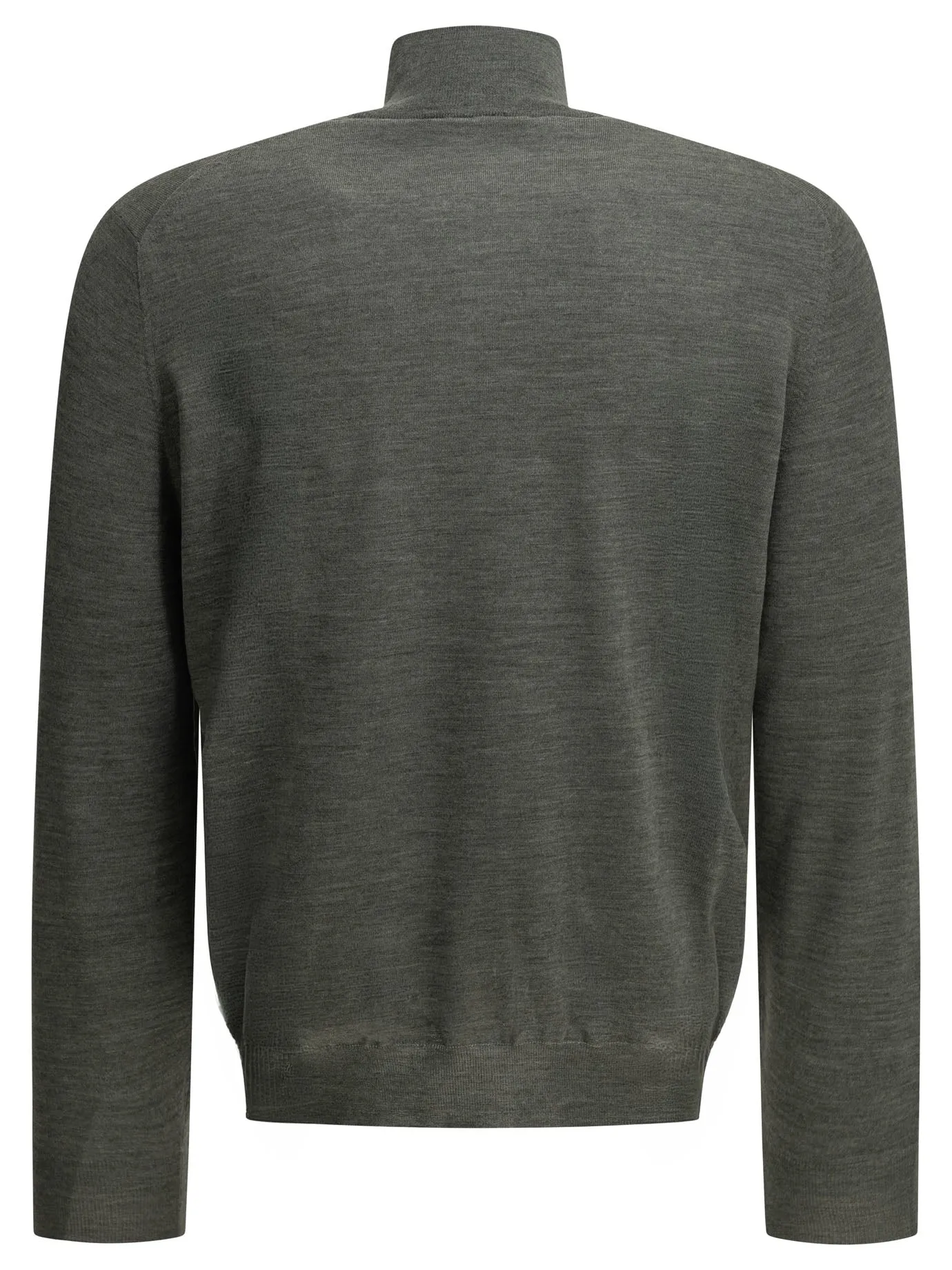 Zip-Up Sweater Made Of Wool And Cashmere Knitwear Grey sold by Wanan Luxury product image thumbnail 2