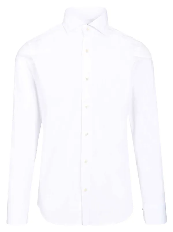 Stretch Shirt Shirts White made by Wanan Luxury