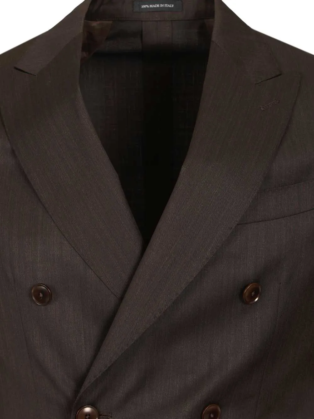 Double-Breasted Herringbone Suit Dresses Brown sold by Wanan Luxury product image thumbnail 4