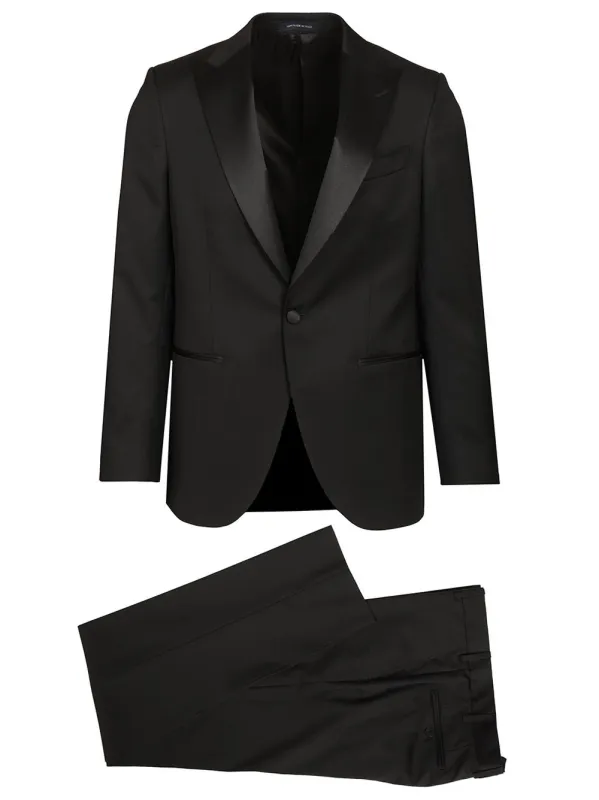 Classic Tuxedo Dresses Black made by Wanan Luxury
