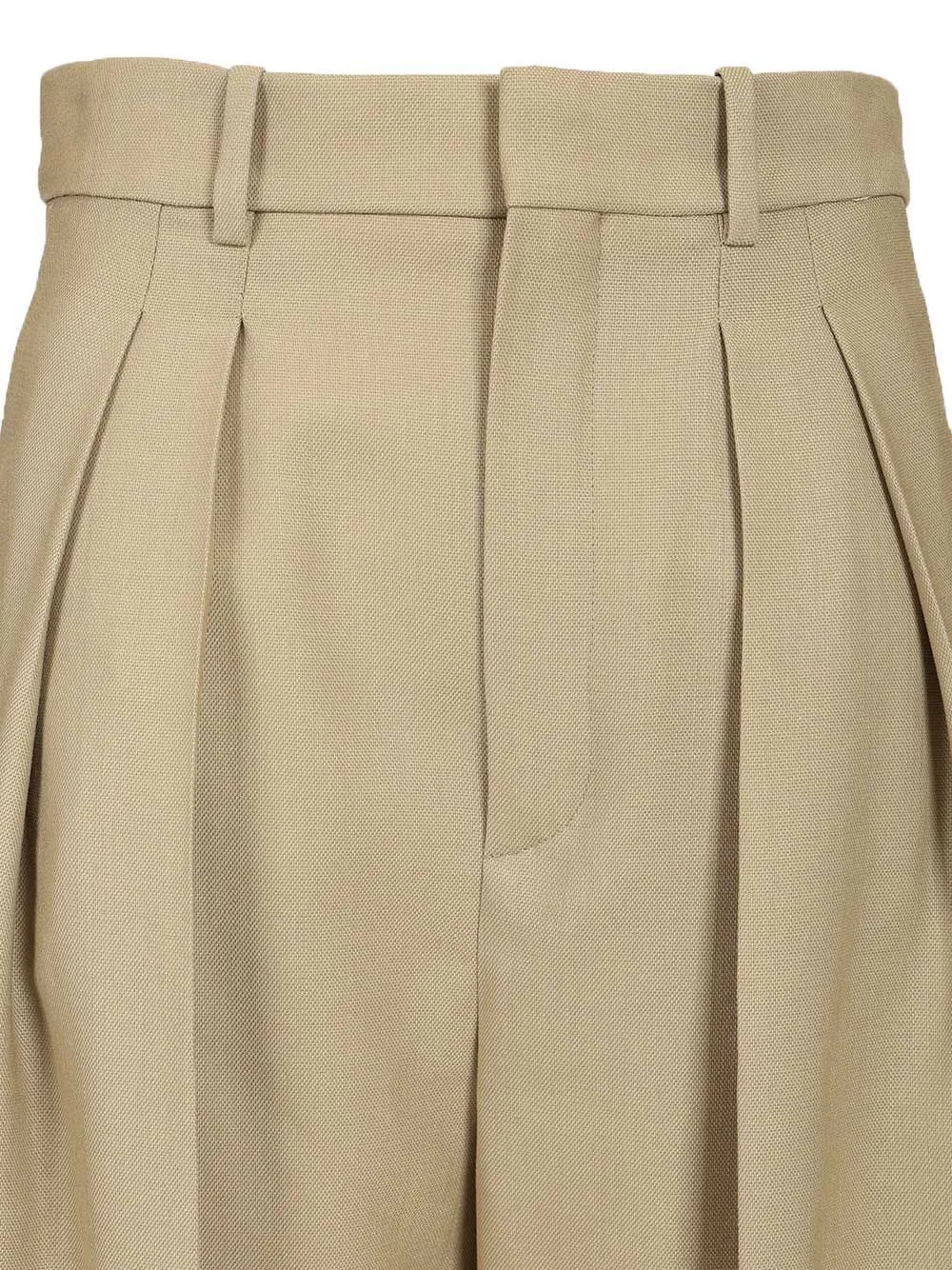 Wool And Silk Canvas Trousers Beige sold by Wanan Luxury product image thumbnail 4