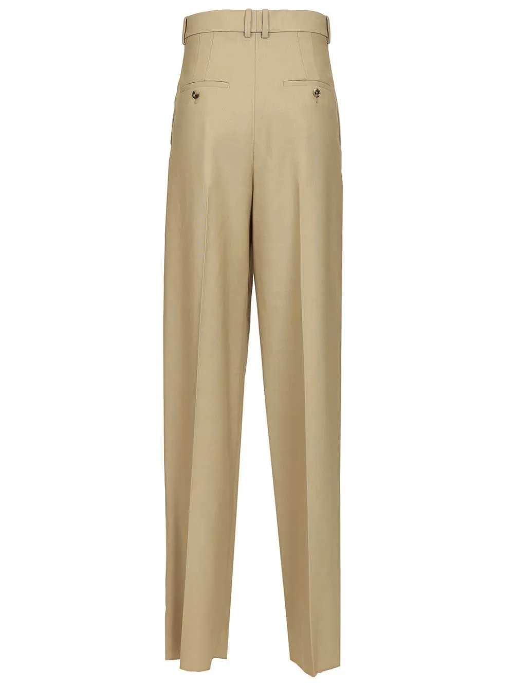 Wool And Silk Canvas Trousers Beige sold by Wanan Luxury product image thumbnail 2