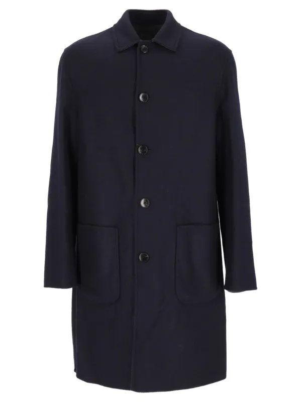 Soho Reversible Coat Coats Blue made by Etro