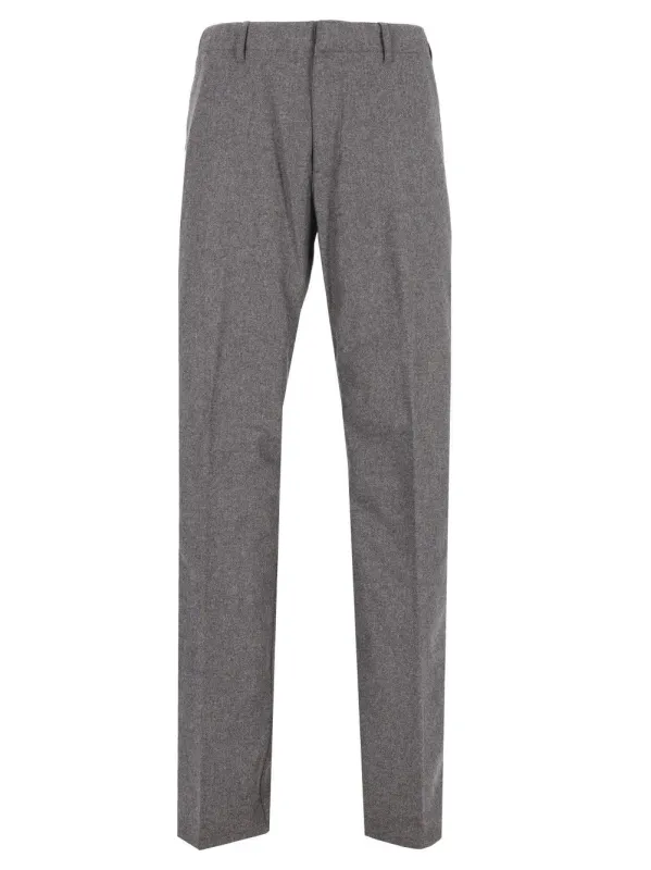 Tailored Cashmere Blend Trousers Grey made by Etro
