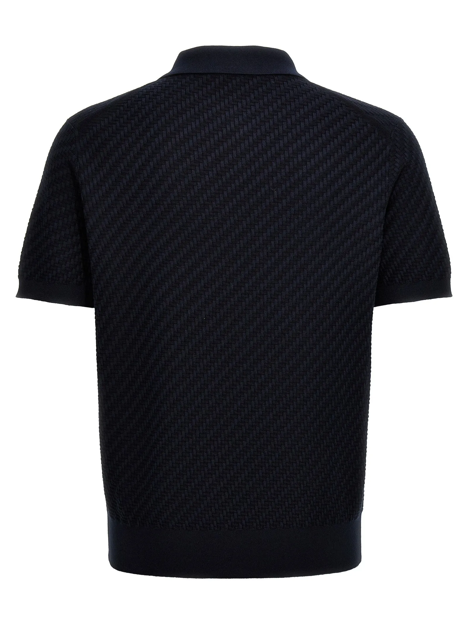 Woven Knit Shirt Polo Blue sold by Wanan Luxury product image thumbnail 2