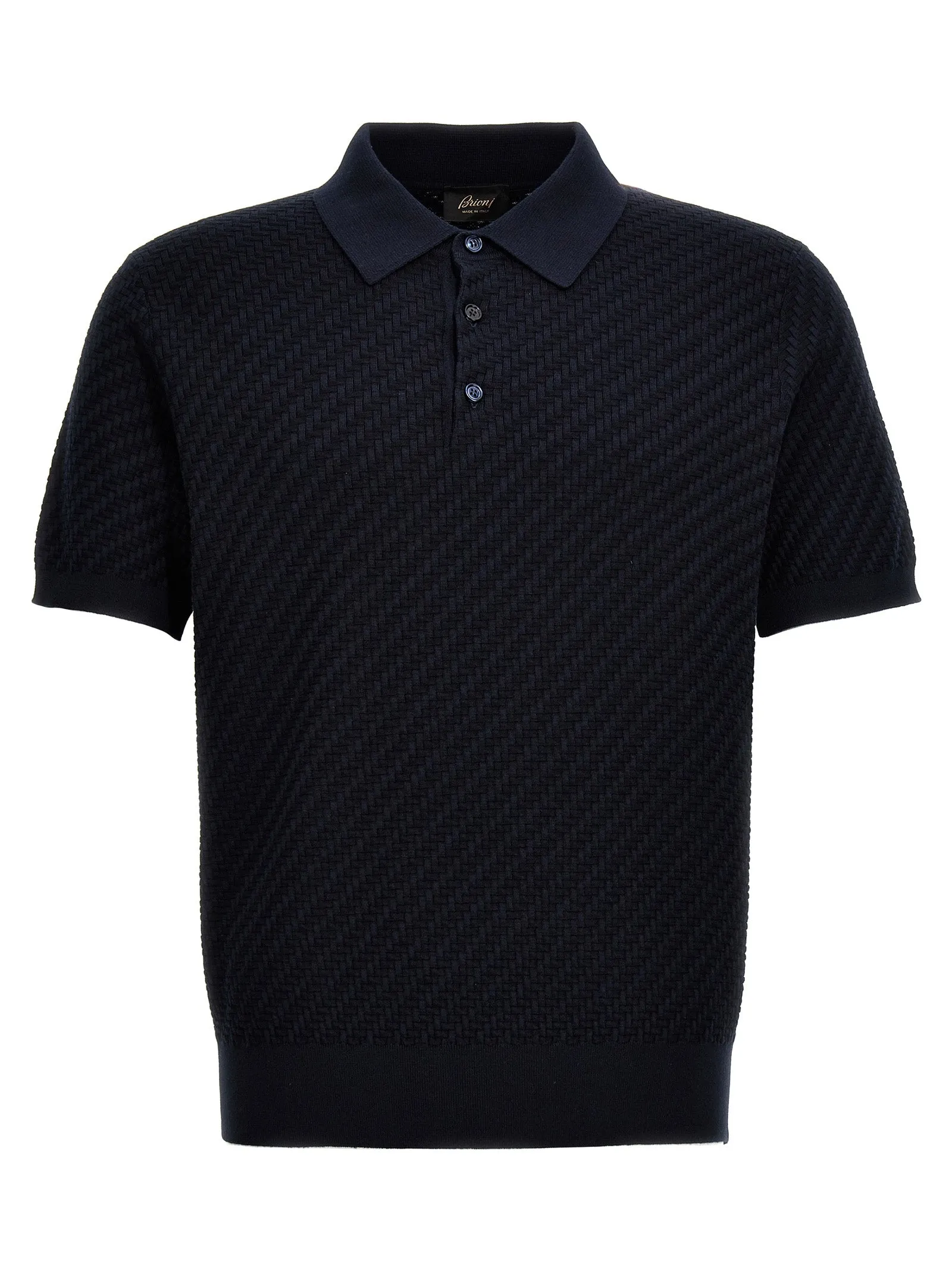 Woven Knit Shirt Polo Blue sold by Wanan Luxury