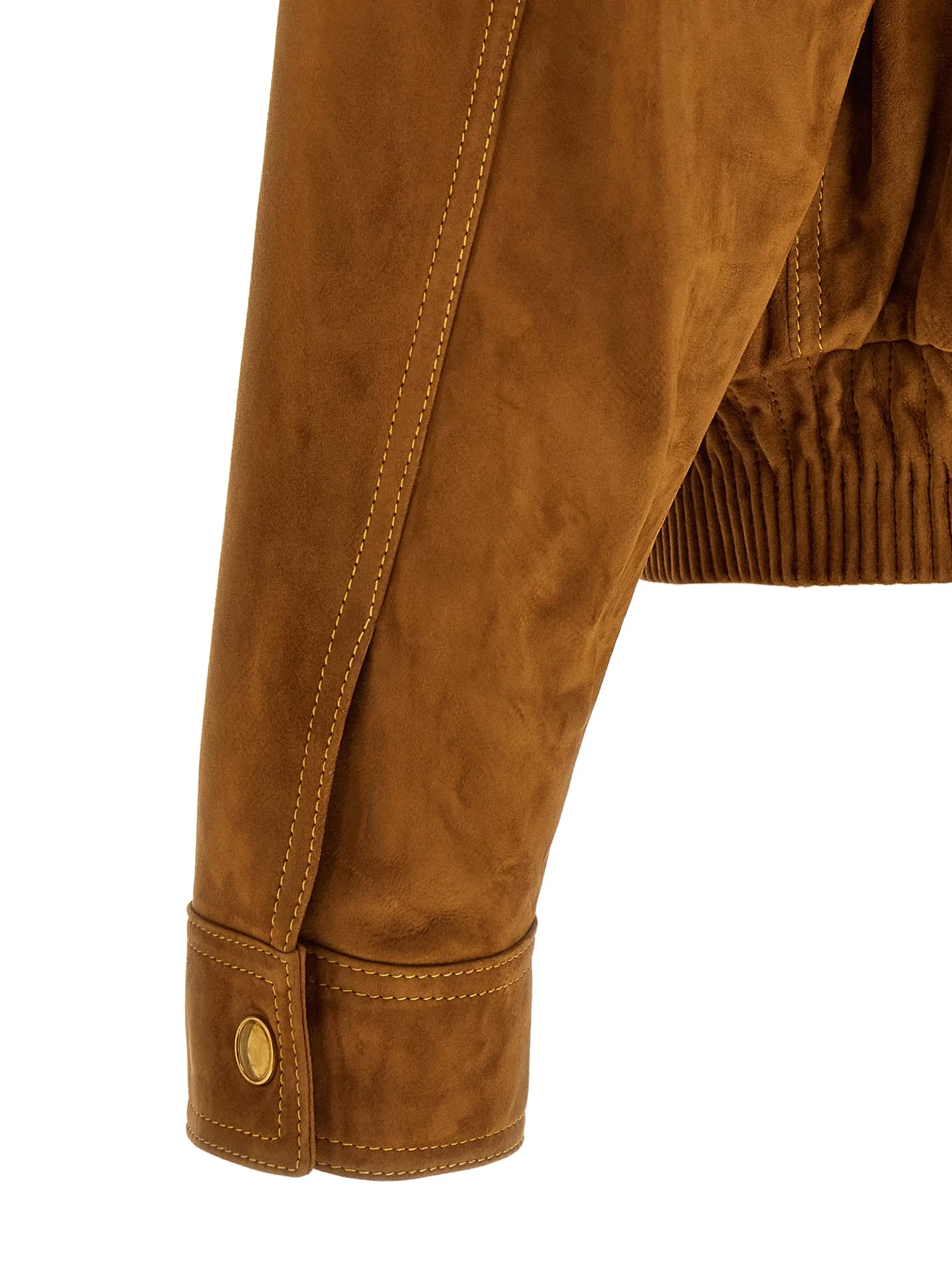 Suede Blouson Puffer Jackets Brown sold by Wanan Luxury product image thumbnail 4