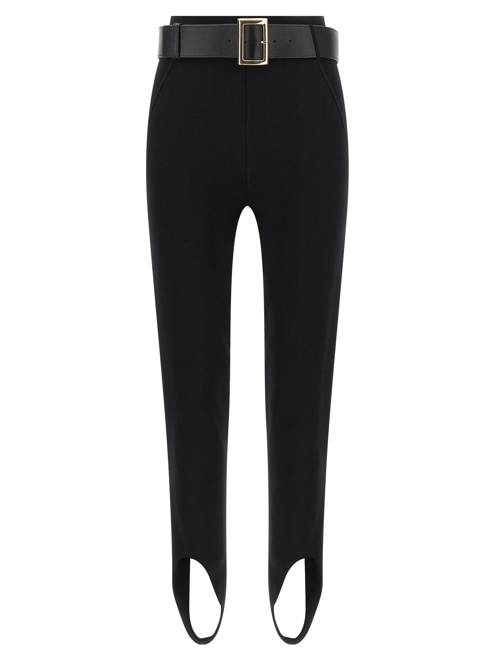 With Stirrup And Belt Leggings Black sold by Wanan Luxury