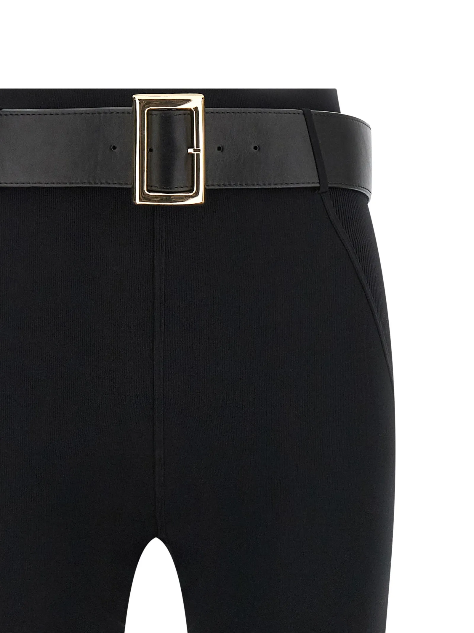 With Stirrup And Belt Leggings Black sold by Wanan Luxury product image thumbnail 3
