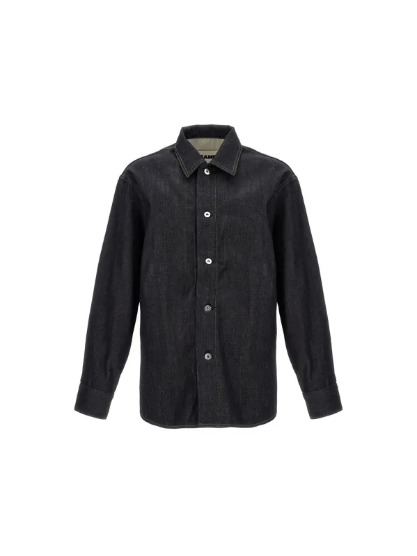 Denim Overshirt Shirt And Blouse Blue made by Jil Sander