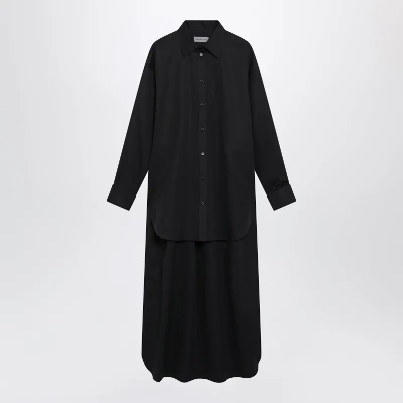 Train Black Shirt In Cotton And Silk made by Balenciaga