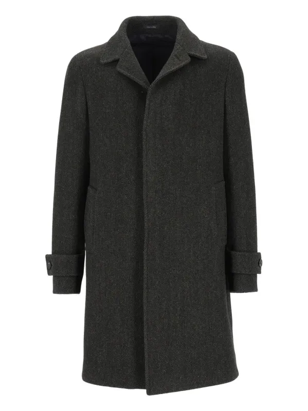 Cappotto Abbot.Coperta Resca 100 Lana Coats Green made by Wanan Luxury