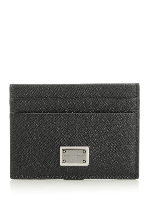 Leather Card Holder Small Leather Goods Black made by Dolce & Gabanna