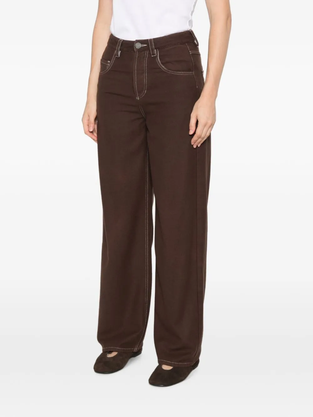 Phyllis Wool Blend Trousers sold by Wanan Luxury product image thumbnail 4