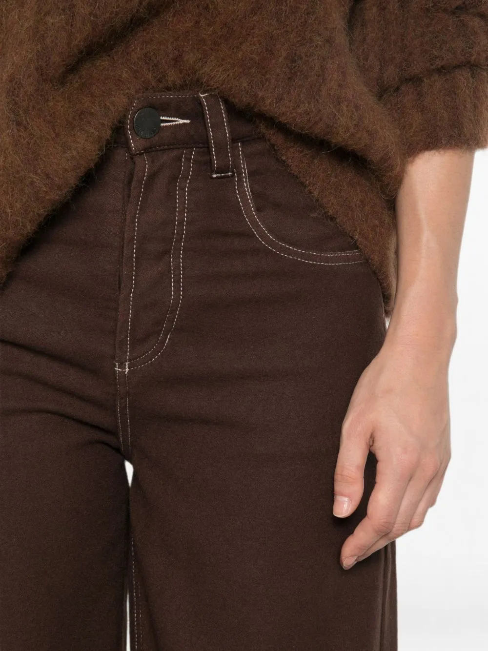 Phyllis Wool Blend Trousers sold by Wanan Luxury product image thumbnail 5