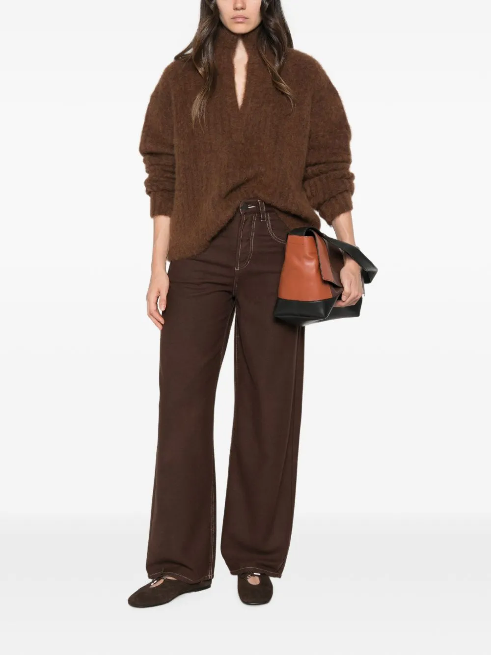Phyllis Wool Blend Trousers sold by Wanan Luxury product image thumbnail 3