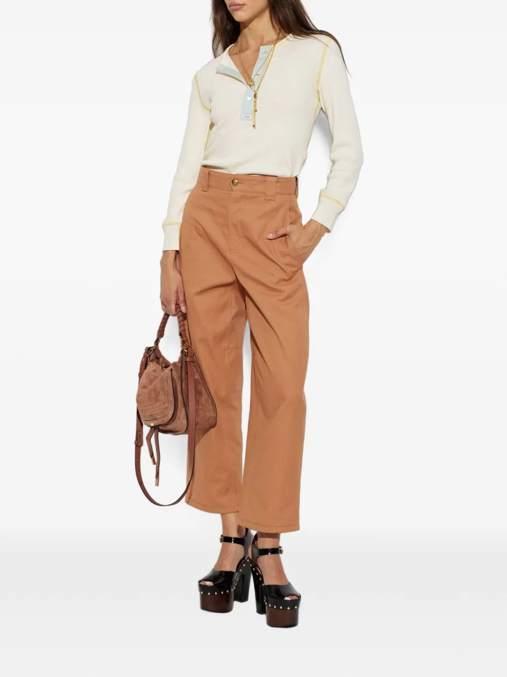 Cotton Barrel Trousers sold by Wanan Luxury product image thumbnail 5